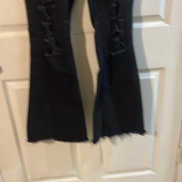 Rue21 Black Distressed Flare Jeans - Picture 2 of 8
